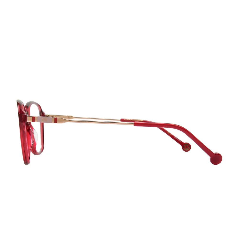 NWT Carolina Herrera HER-0117-C9A-55 Red Round 55mm Eyeglasses